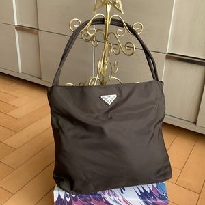 Prada - shoulder bag - tessuto city - brown